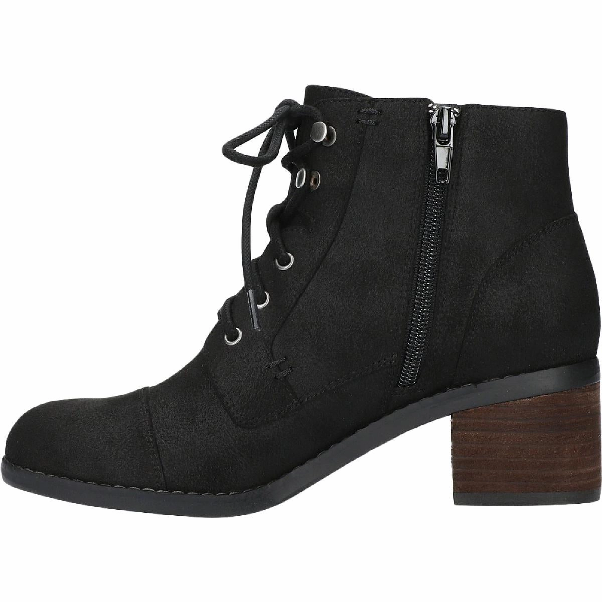 Sarina Womens Padded Insole Ankle Combat & Lace-up Boots
