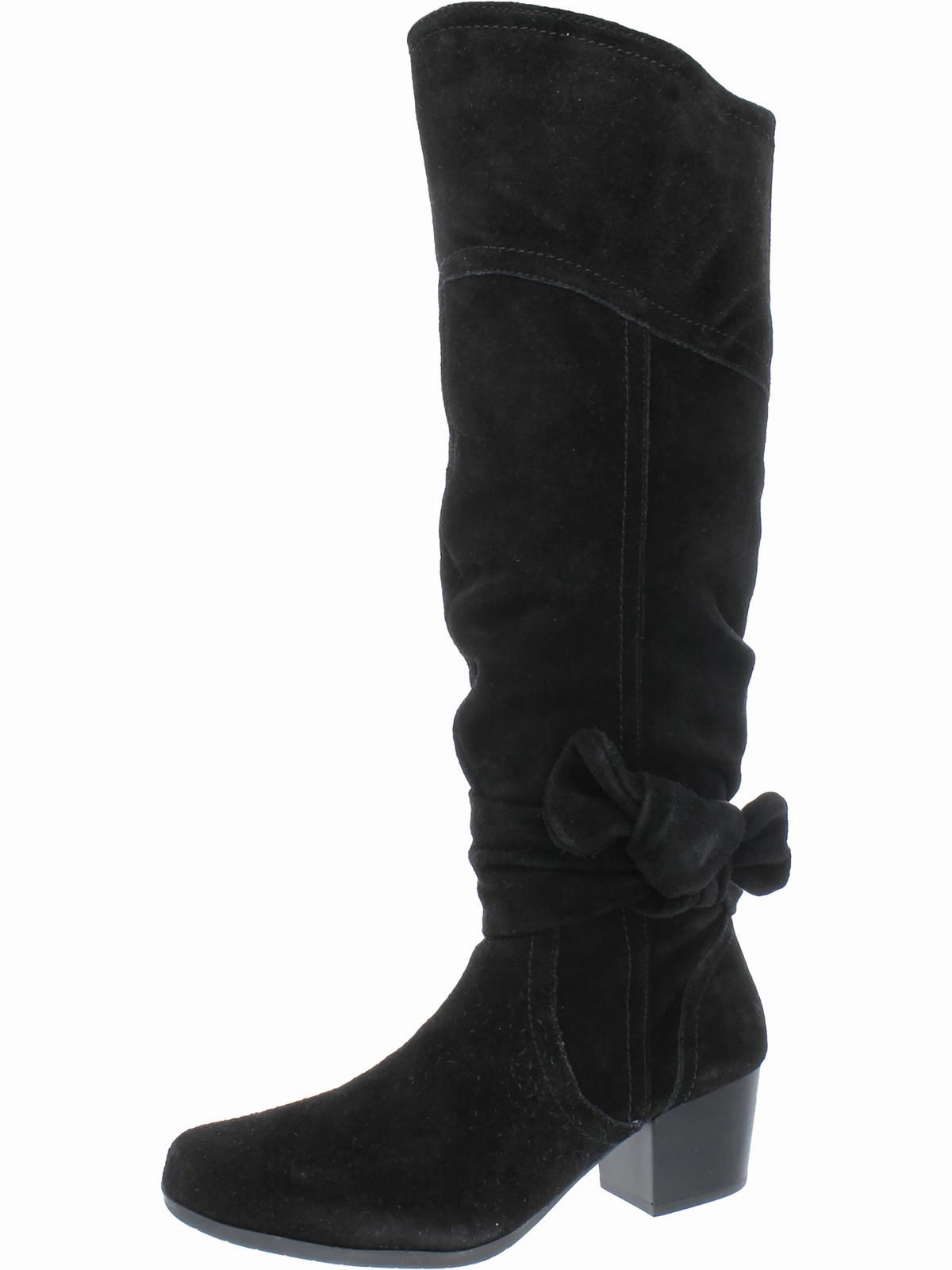 Sassy Womens Suede Round Toe Knee-High Boots