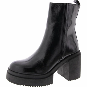 Sawyer Womens Patent Leather Block Heel Ankle Boots Womens Boots sale online