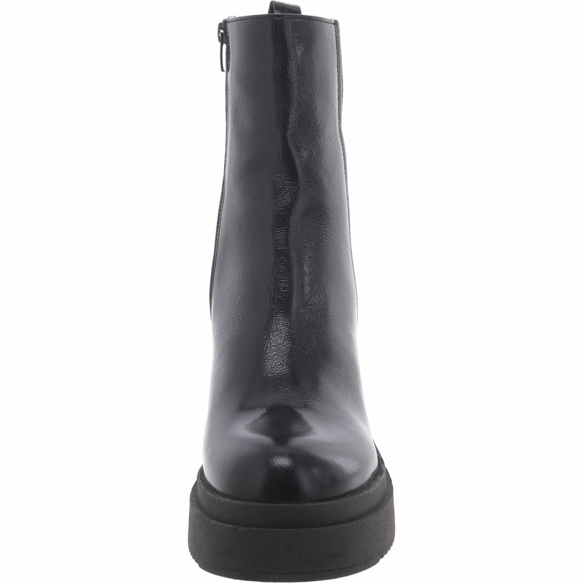 Sawyer Womens Patent Leather Block Heel Ankle Boots