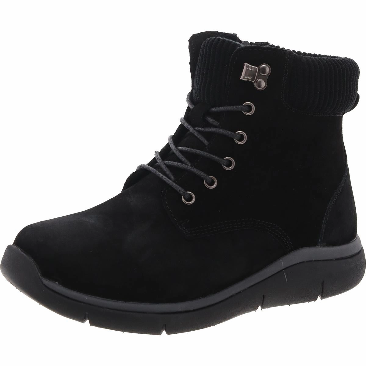 Scarlet  Womens Ankle Leather Combat & Lace-up Boots