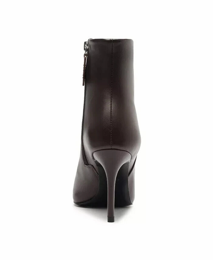 Schutz Mikki Boots Women's 7 Dark Brown Pointed Toe Stiletto Heel Bootie ZPO2643