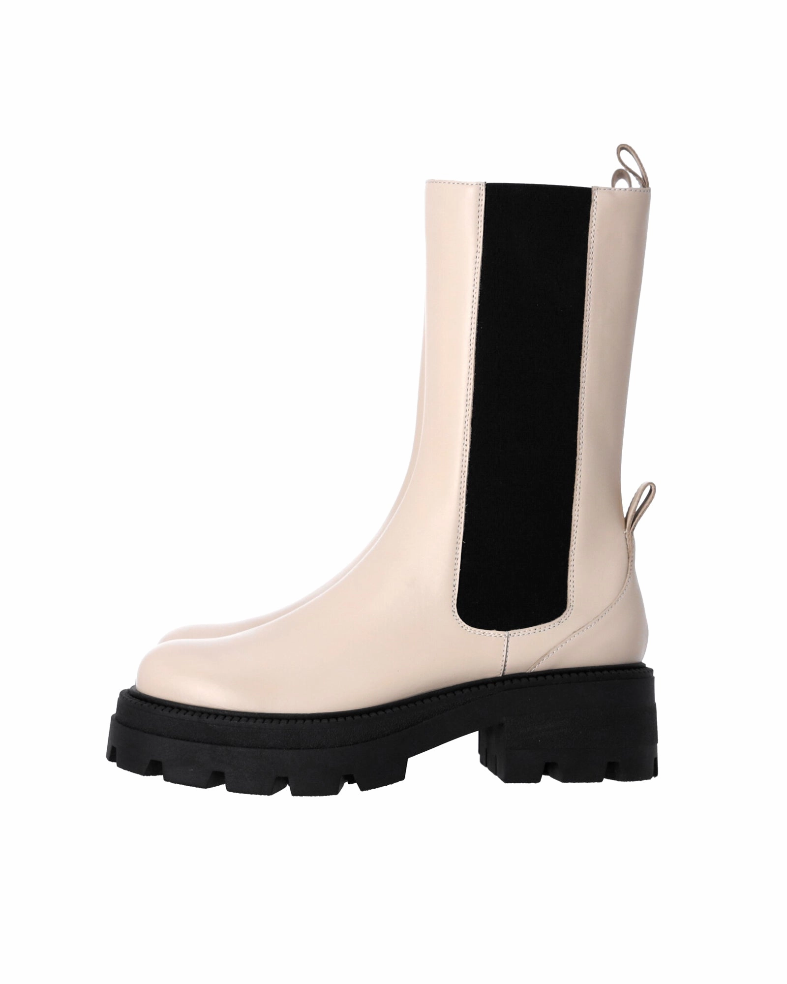 Sergio Rossi Milla Platform Boots in White Leather