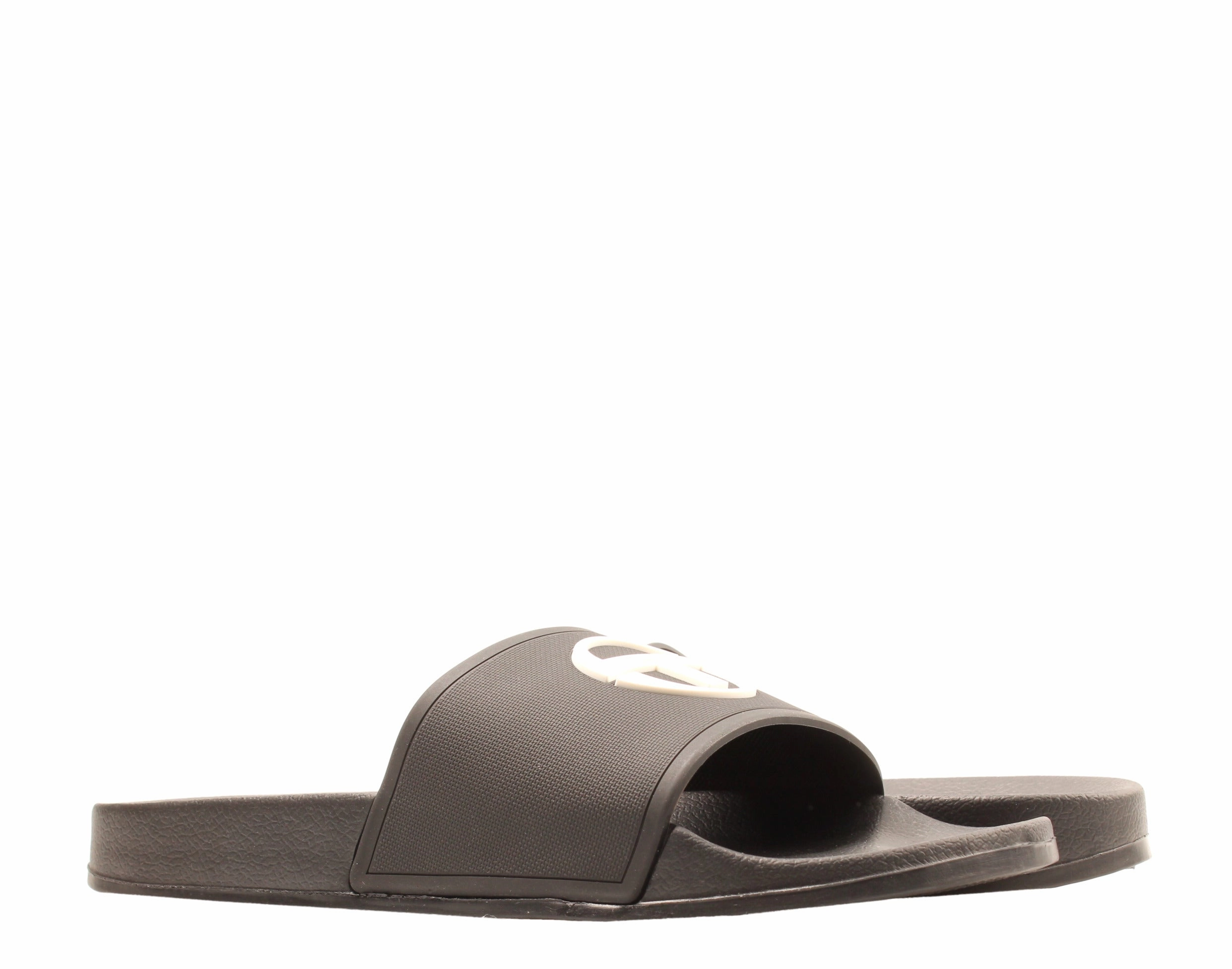 Sergio Tacchini Triods Anthracite Black/White Men's Slides 19011-900 Discount Mens Beach Sandals