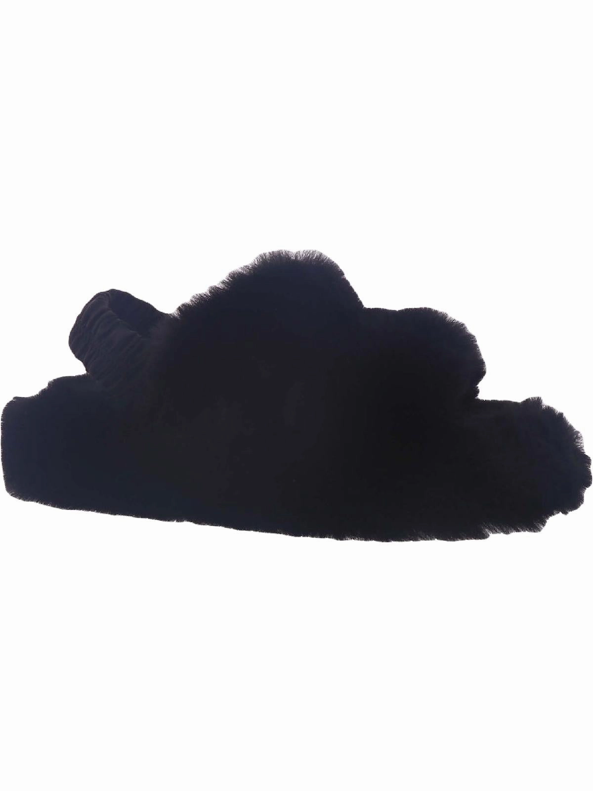 Shayla Womens Faux Fur Slingback Slingback Slippers