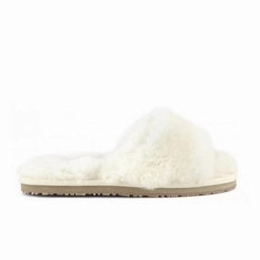 Sheepskin Slide In Vanilla Womens Slippers at low price