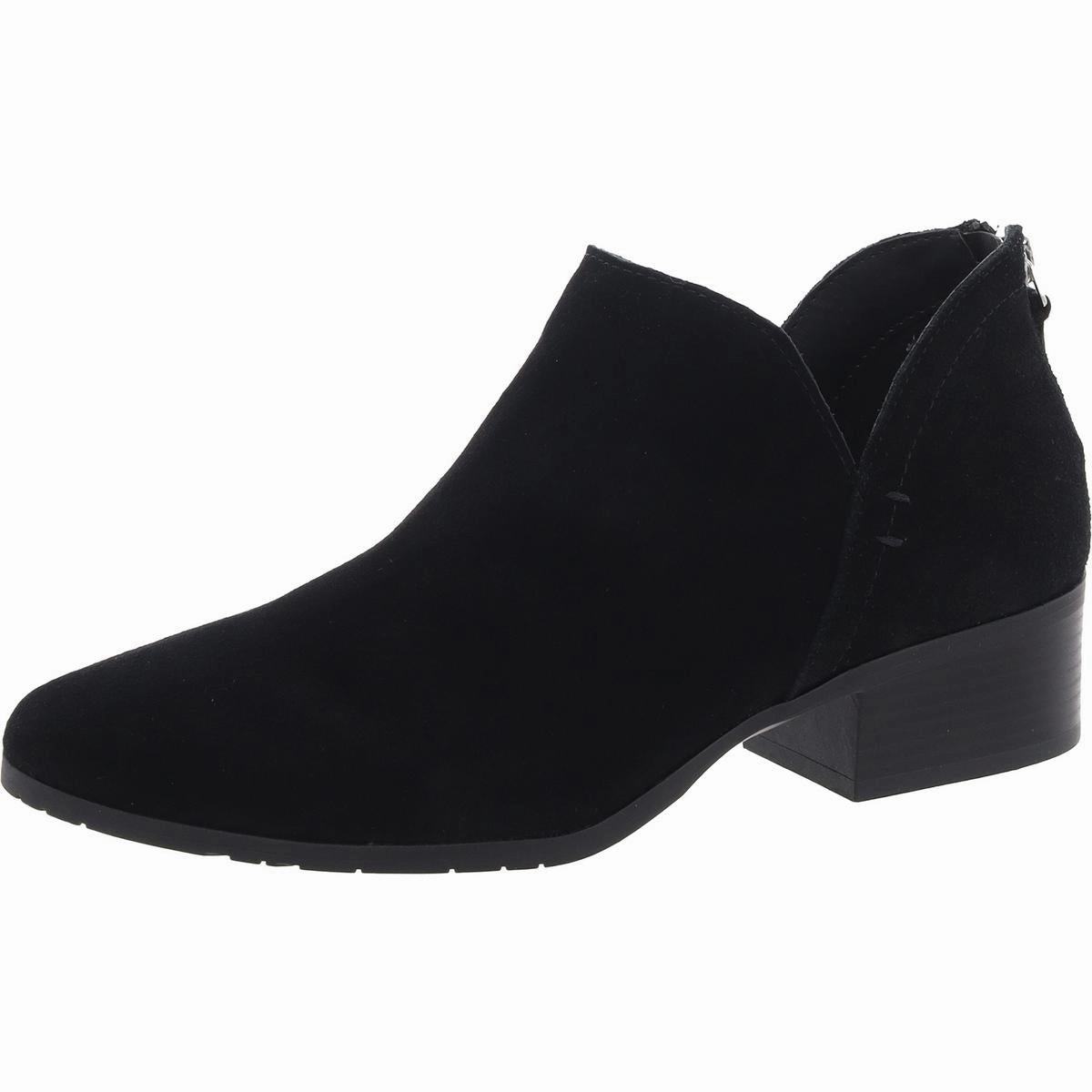 Side Skip Womens Padded Insole Block Heel Chelsea Boots