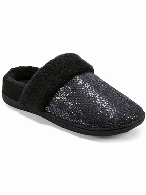Siesta 8 Womens Faux Fur Glitter Loafer Slippers Cozy Womens Slippers discount