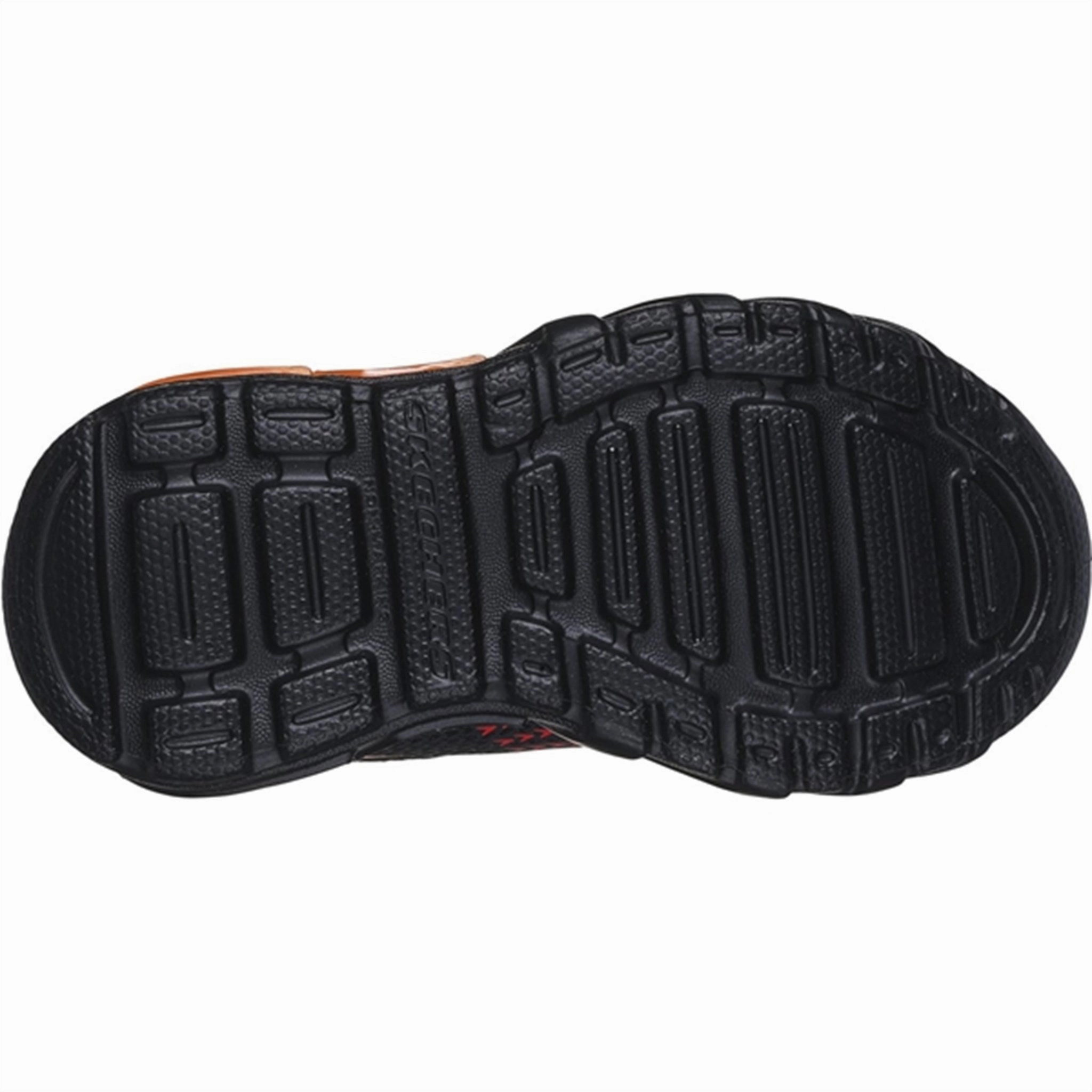 Skechers Boys Flex Glow Bolt Sneakers Black Red