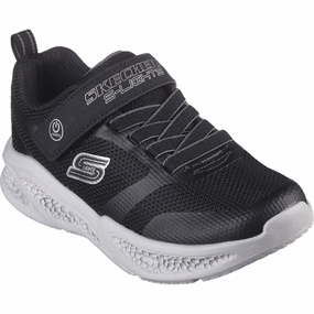 Skechers Boys Skechers Meteor-Lights Sneakers Black Grey Kids Light-Up Shoes on sale
