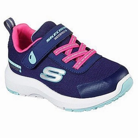 Skechers Dynamic Tread Misty Magic Sneakers Waterproof Navy pink Kids Velcro Sneakers discount