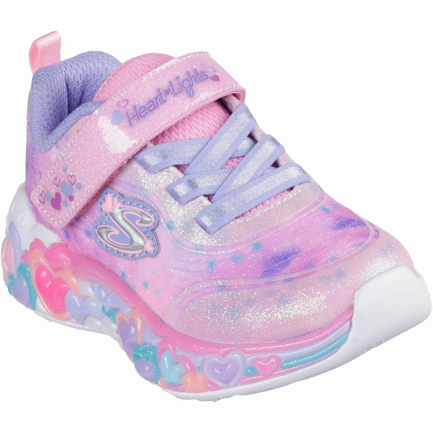 Skechers Eternal Heart Lights Sneakers Kids Velcro Sneakers discount