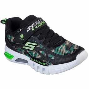 Skechers Flex-Glow Sneakers Rondler Camouflage Kids Light-Up Shoes on sale