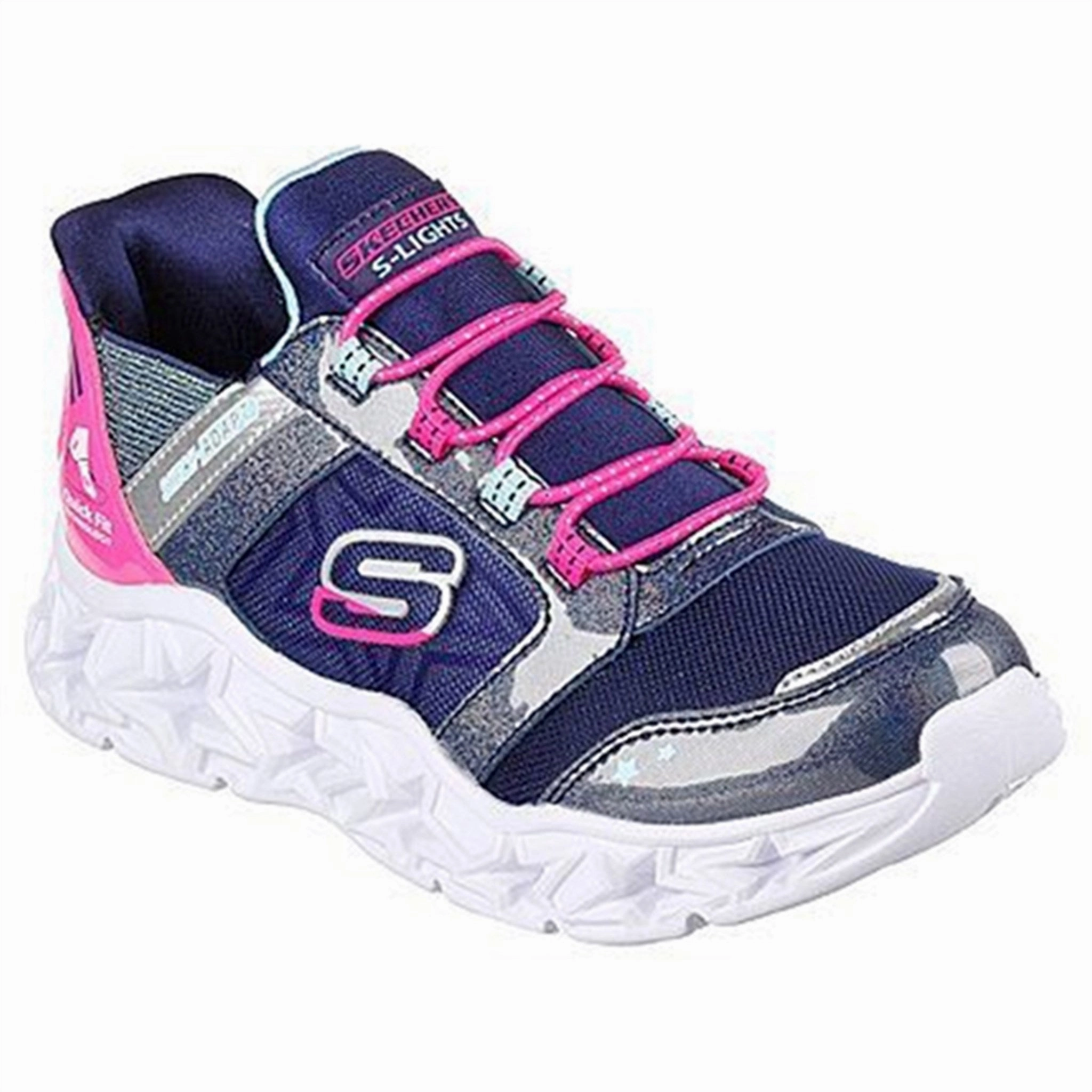 Skechers Galaxy Lights Sneakers Navy Multicolor Kids Light-Up Shoes on sale