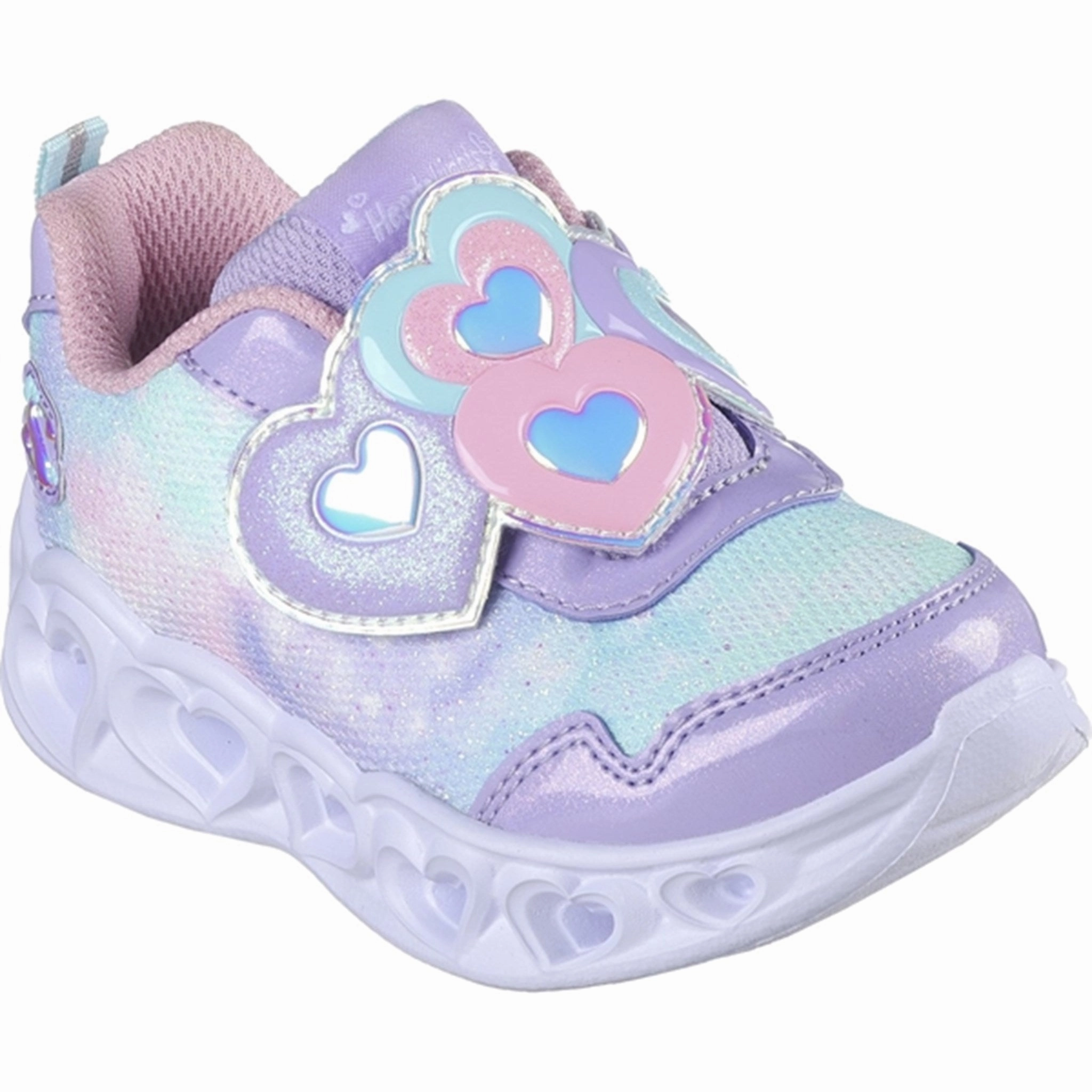 Skechers Heart Lights Heart Top Sneakers Lavender Kids Light-Up Shoes on sale