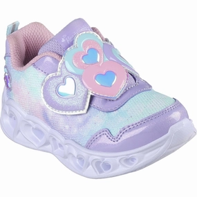 Skechers Heart Lights Heart Top Sneakers Lavender Kids Light-Up Shoes on sale