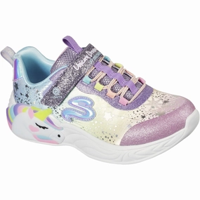 Skechers Purple S-Lights Unicorn Dreams Kids Light-Up Shoes on sale