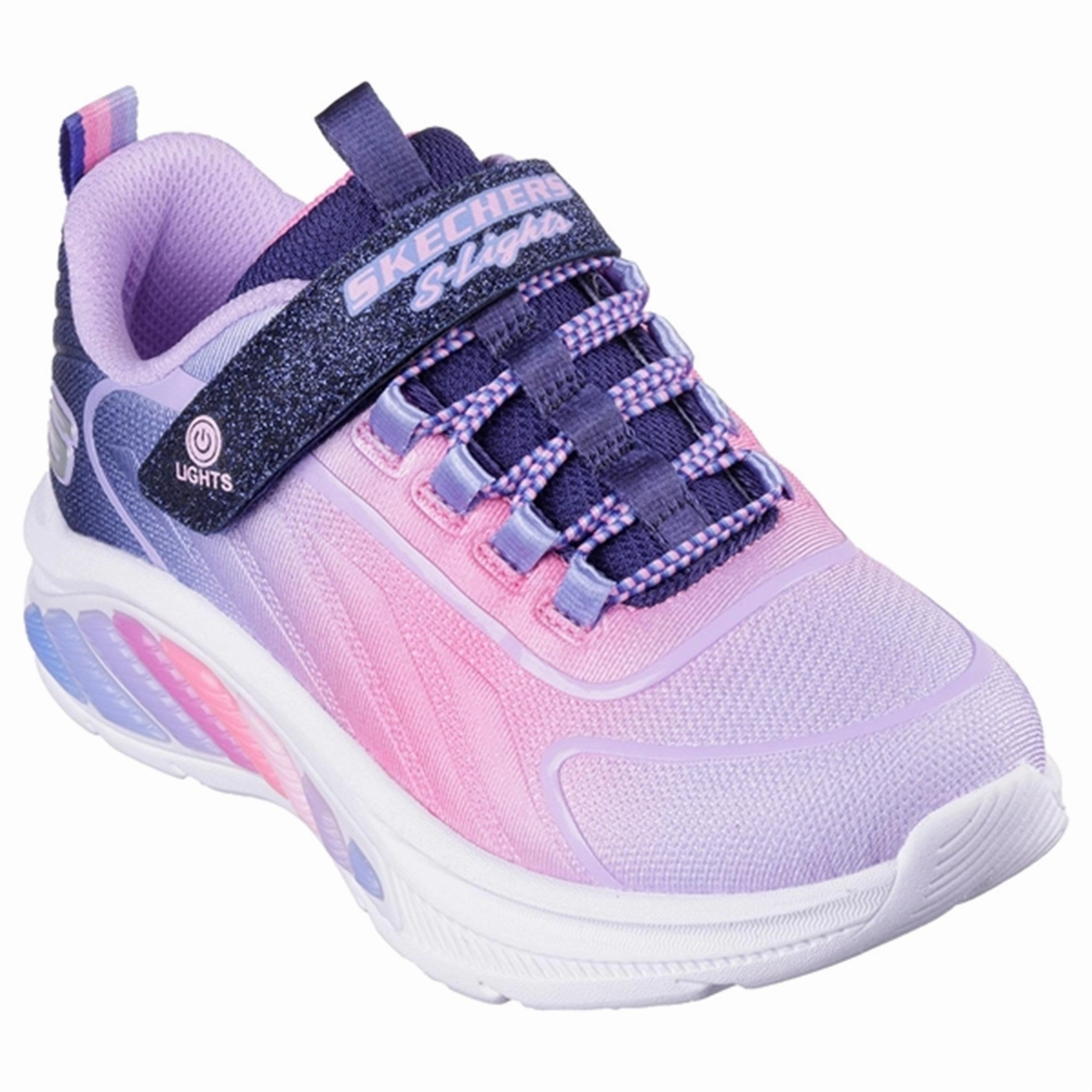 Skechers Rainbow Cruisers Ombre Sneakers Navy Multicolor Kids Sneakers with Laces sale