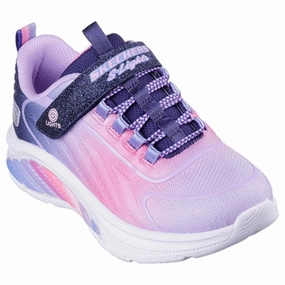 Skechers Rainbow Cruisers Ombre Sneakers Navy Multicolor Kids Velcro Sneakers discount