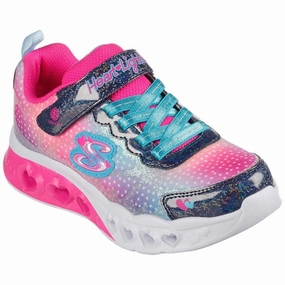 Skechers S-Lights Heart Lights Sneakers Simply Love Navy/Multi Kids Light-Up Shoes on sale