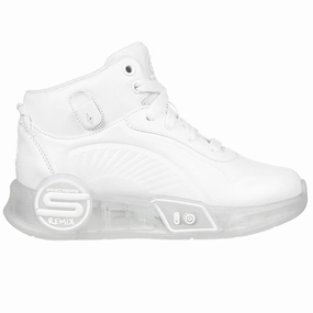 Skechers S-Lights Remix White Kids Light-Up Shoes on sale