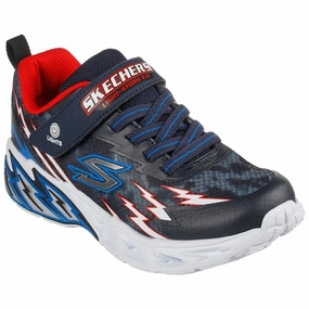 Skechers S-Lights Sneakers Light Storm 2.0 Navy/Red Kids Velcro Sneakers discount