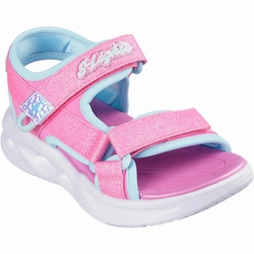 Skechers Sola Glow Sandals Kids Light-Up Shoes on sale