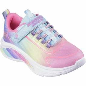 Skechers Turquoise Rainbow Cruisers Kids Light-Up Shoes on sale