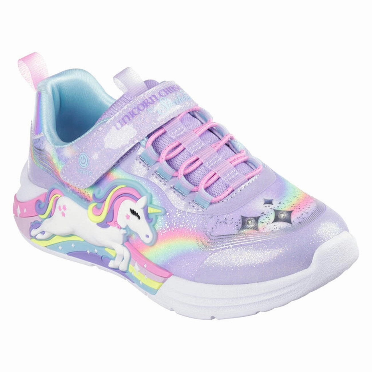 Skechers Unicorn Chaser Sneakers Kids Light-Up Shoes on sale
