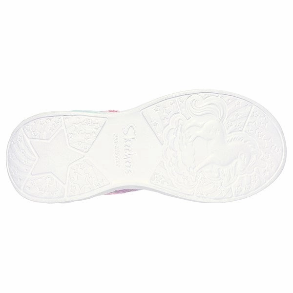 Skechers Unicorn Dreams Ombre Print & Star Shoe Pink Turquoise
