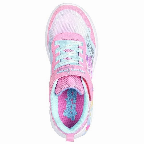 Skechers Unicorn Dreams Ombre Print & Star Shoe Pink Turquoise