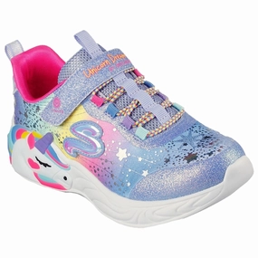 Skechers Unicorn Dreams Sneakers Blue Multi Kids Velcro Sneakers discount