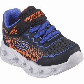 Skechers Vortex 2.0 Sneakers Black Orange Kids Light-Up Shoes on sale