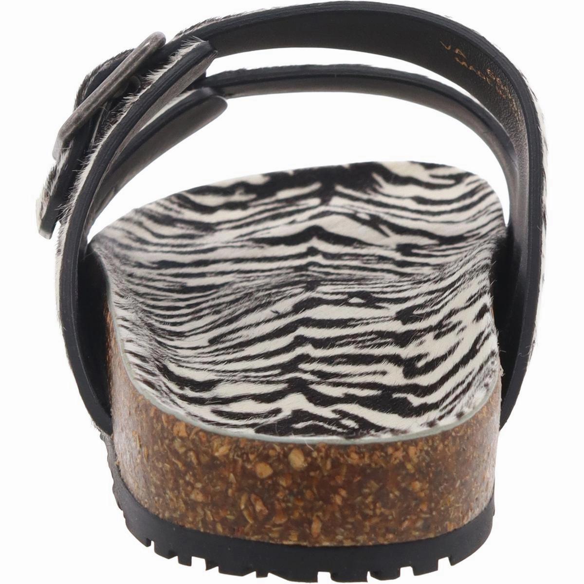 Slide Sandals Mens Buckle Calf Hair