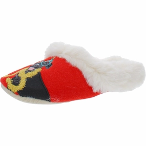 Slippet Luxe Womens Fleece Lining Felt Applique Scuff Slippers Cozy Womens Slippers discount