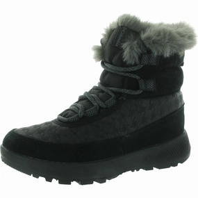 Slopeside Peak Luxe Womens Mixed Media Suede Winter & Snow Boots Womens Boots clearance deals