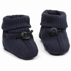 Smallstuff Wool Booties Navy Wool Slippers Kids clearance