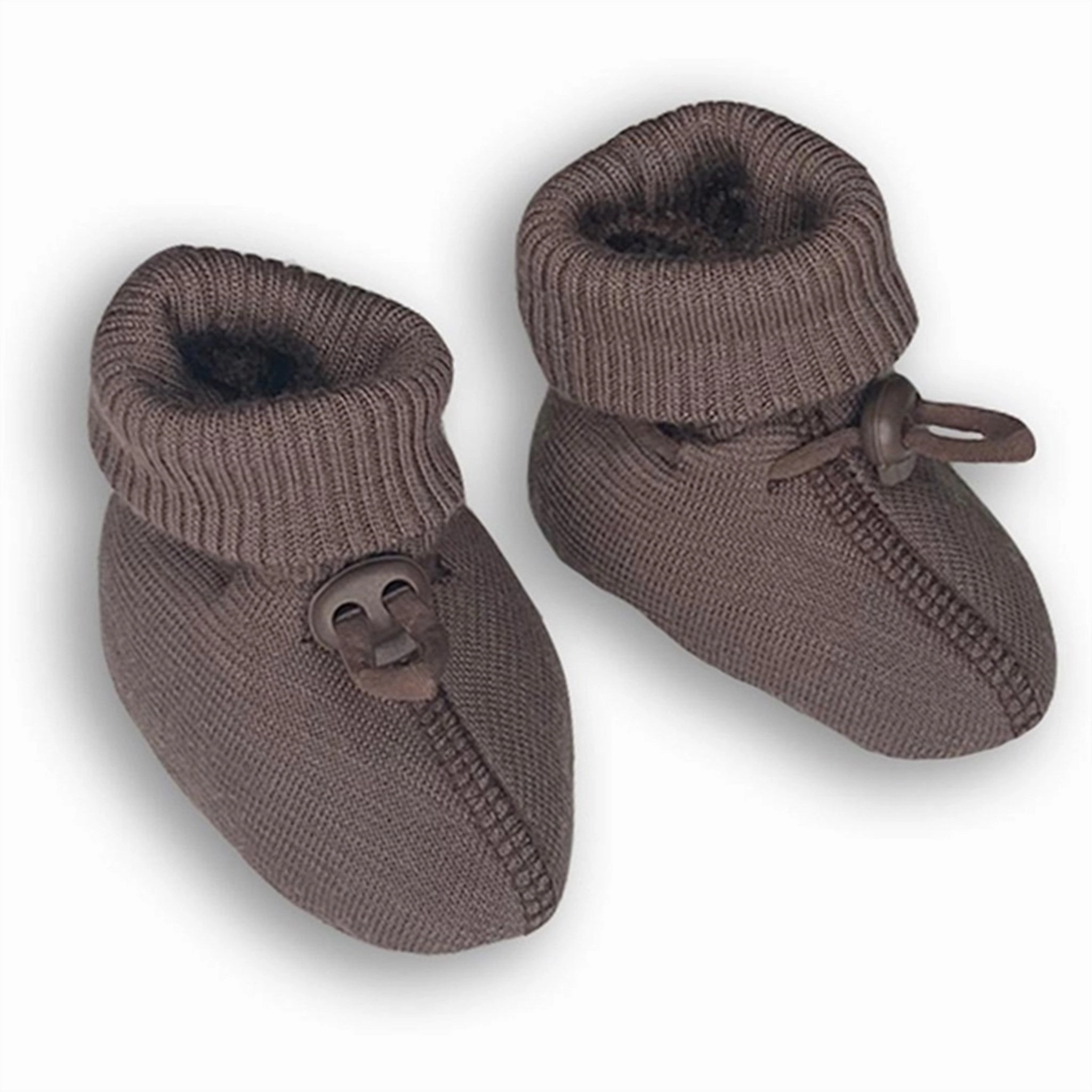 Smallstuff Wool Booties Rose Brown Baby Booties soft sole sale