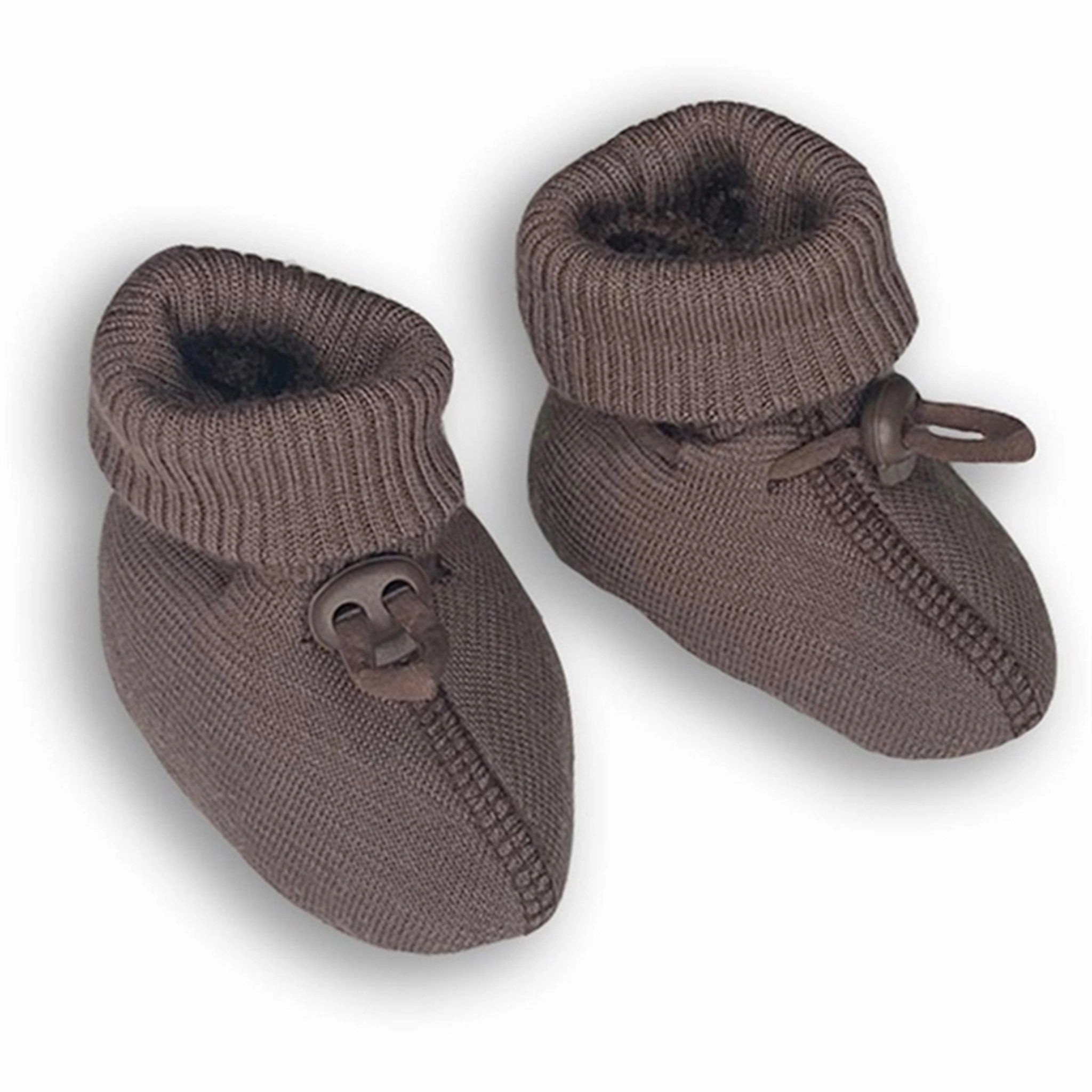 Smallstuff Wool Booties Rose Brown Wool Slippers Kids clearance