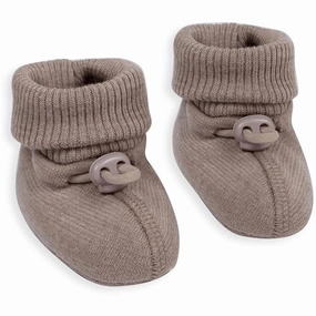 Smallstuff Wool Booties Soft Powder Melange Wool Slippers Kids clearance