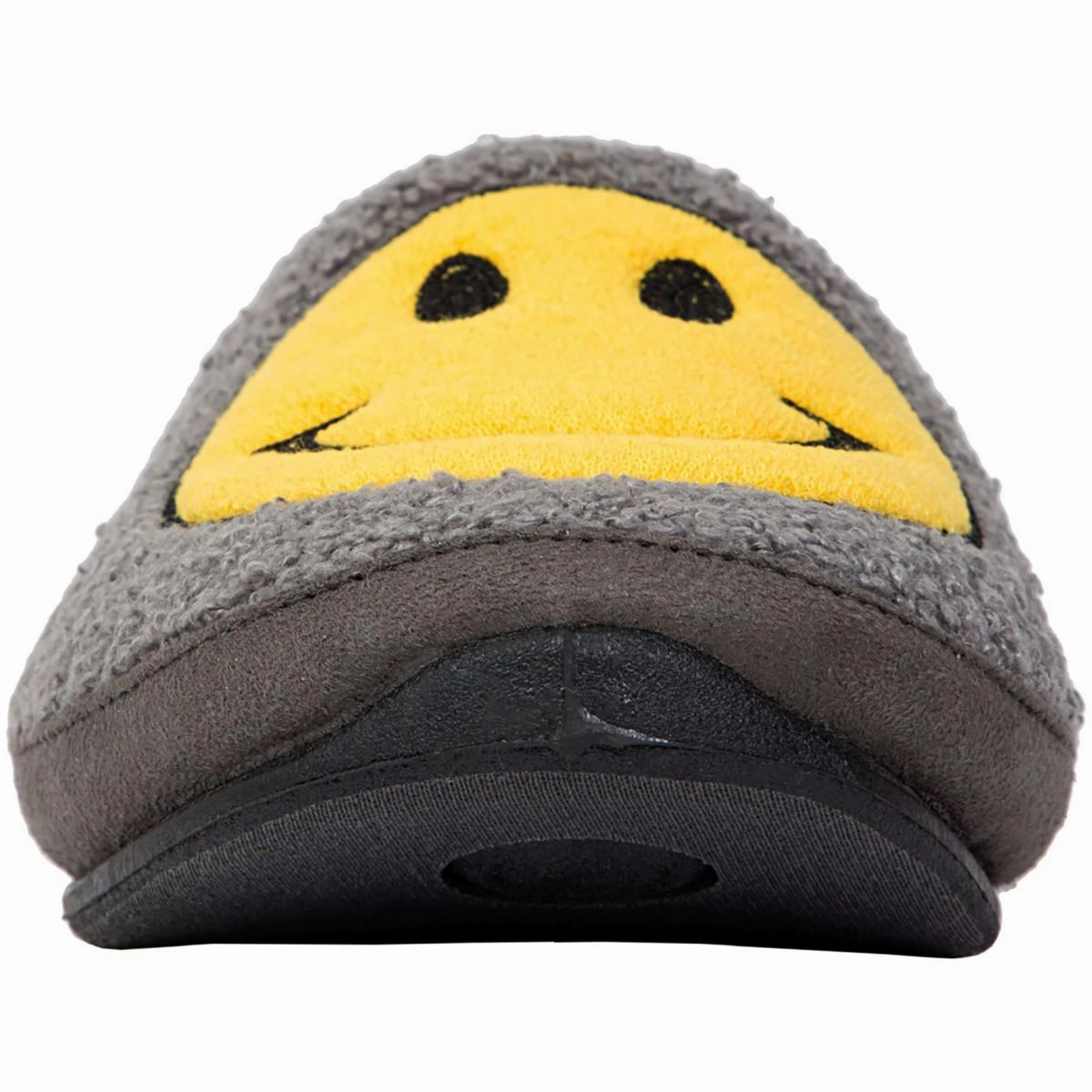 Smiley Mens Faux Fur Outdoor Slide Slippers