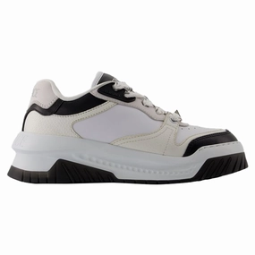 Sneakers - Versace - Leather - Black/White Buy Womens Sneakers online shop