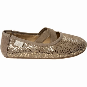 Sofie Schnoor Beige With Gold Indoor Shoes House Slippers for Kids on sale