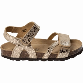 Sofie Schnoor Beige With Gold Sandals Kids Open Sandals cheap sale
