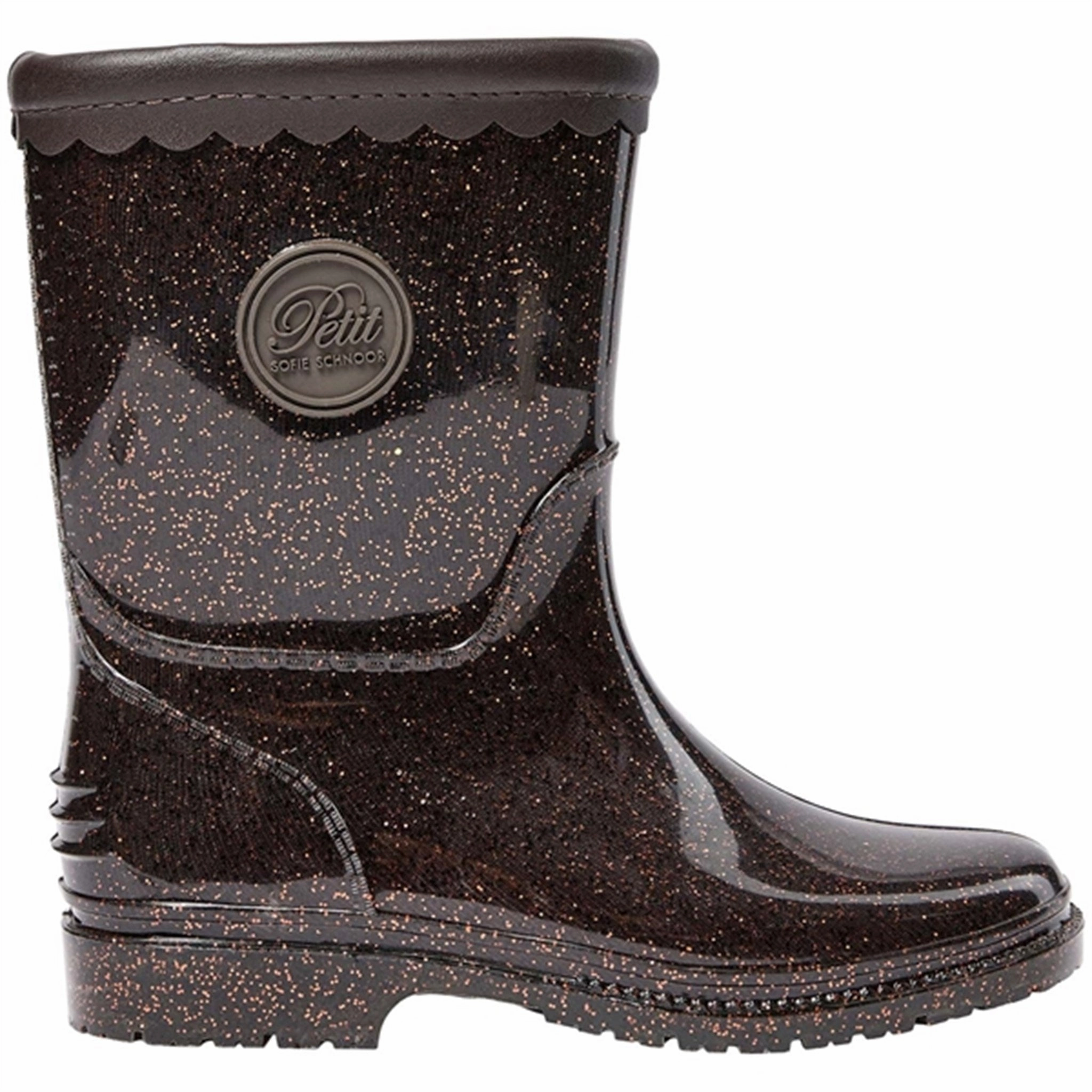Sofie Schnoor Brown Rubber Boot Kids Rain Boots with free shipping