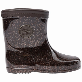 Sofie Schnoor Brown Rubber Boot Kids Rain Boots with free shipping