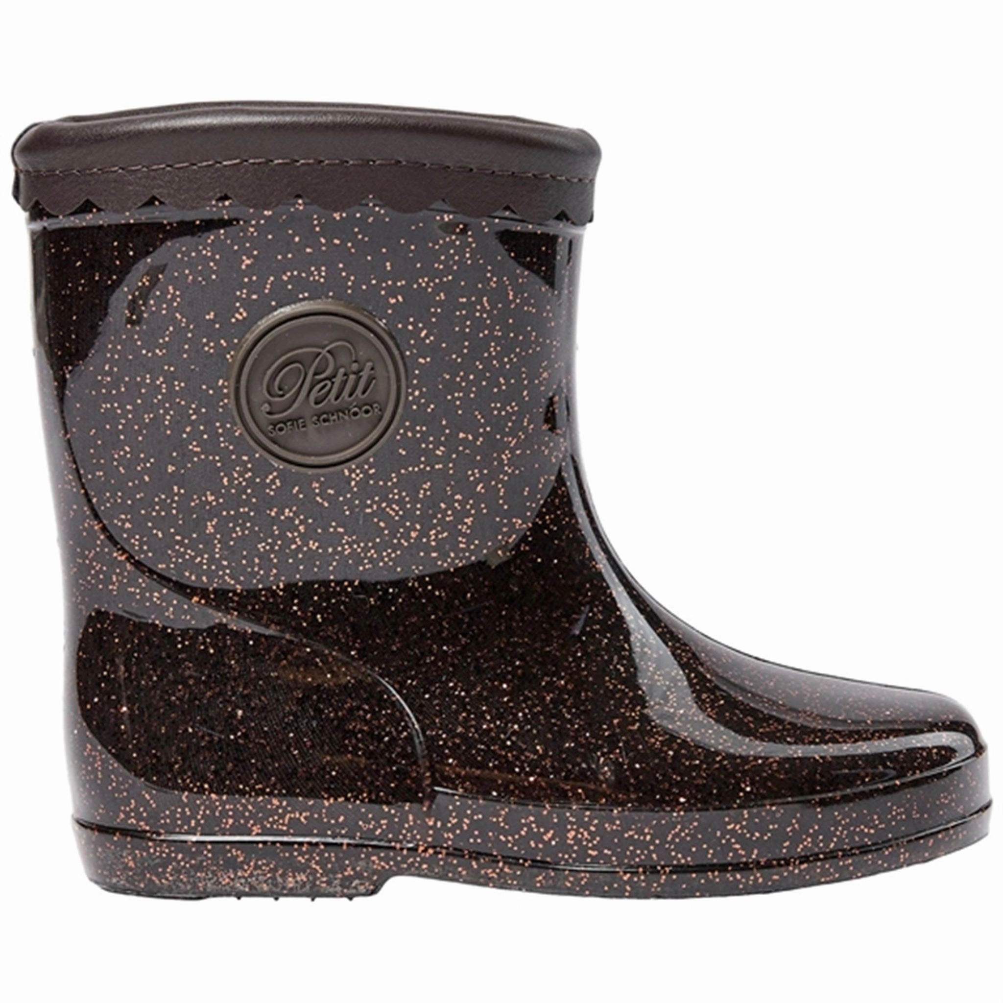Sofie Schnoor Brown Rubber Boot Kids Rain Boots with free shipping
