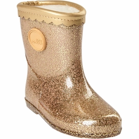 Sofie Schnoor Champagne Rubber Boots Kids Rain Boots with free shipping