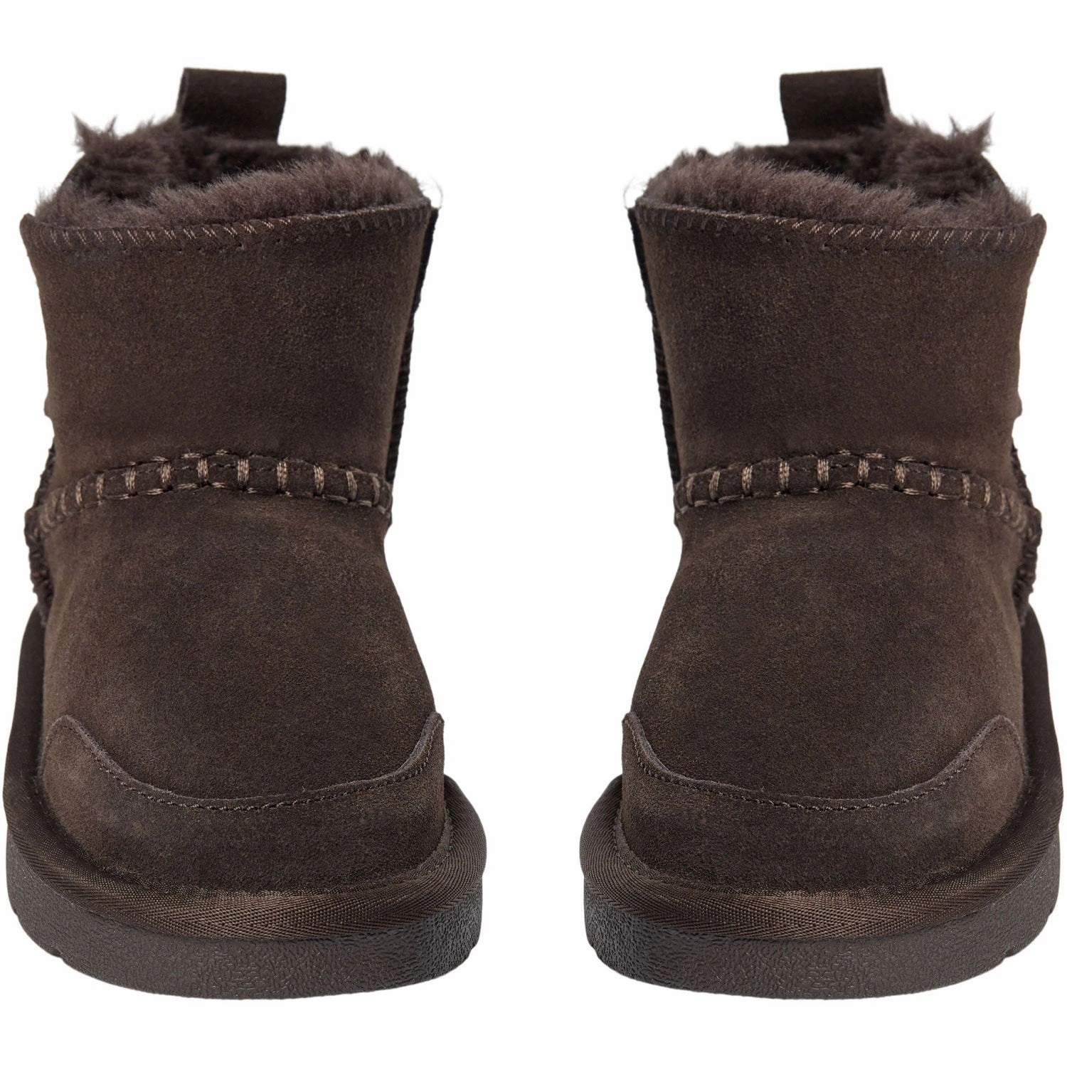 Sofie Schnoor Dark Brown Suede Boots Teddy Boots for Kids online deal