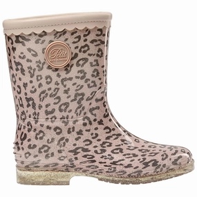 Sofie Schnoor Leopard Rubber Boot Kids Rain Boots with free shipping
